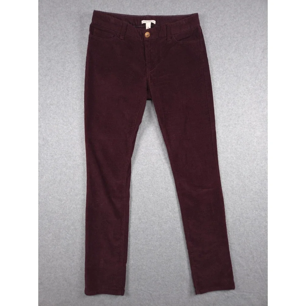 Banana Republic Womens Size 29 / 8 Burgundy Corduroy Pants Academia Preppy